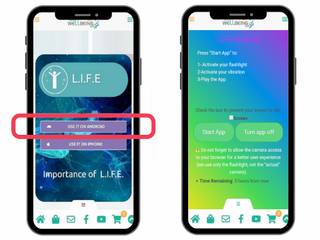 How to activate the LIFE app 