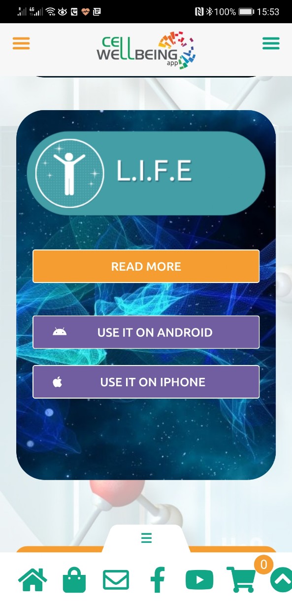 Screenshot of L.I.F.E App